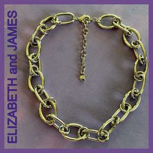 ELIZABETH and JAMES SILVER CHAIN NECKLACE